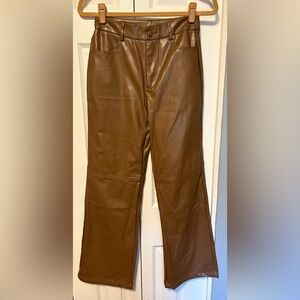 Beautiful Caramel Faux Leather Pants